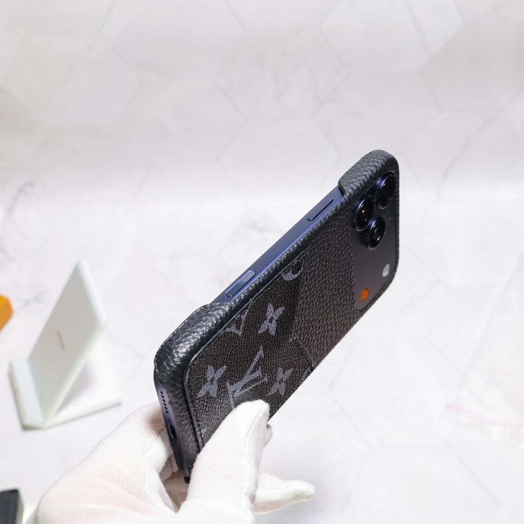Black Monogram LV iPhone Case for 1217 Series