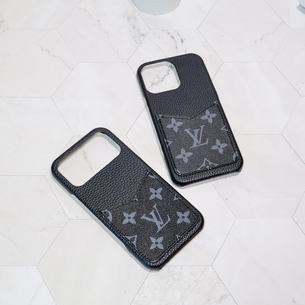 Black Monogram LV iPhone Case for 1217 Series