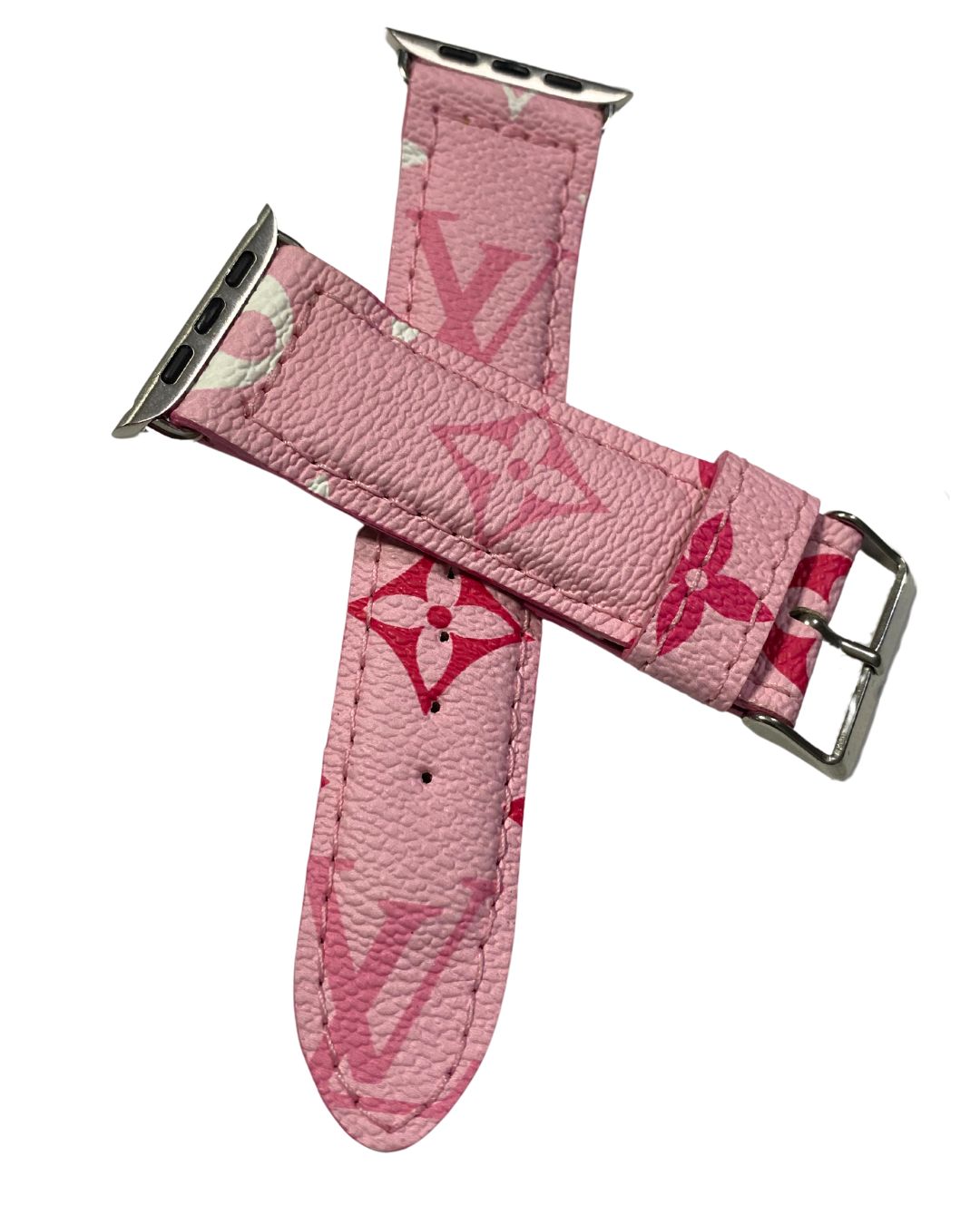 Louis Vuitton Apple Watch Band Pink Upcycled