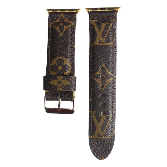 Louis Vuitton Apple Watch Band Brown Upcycled