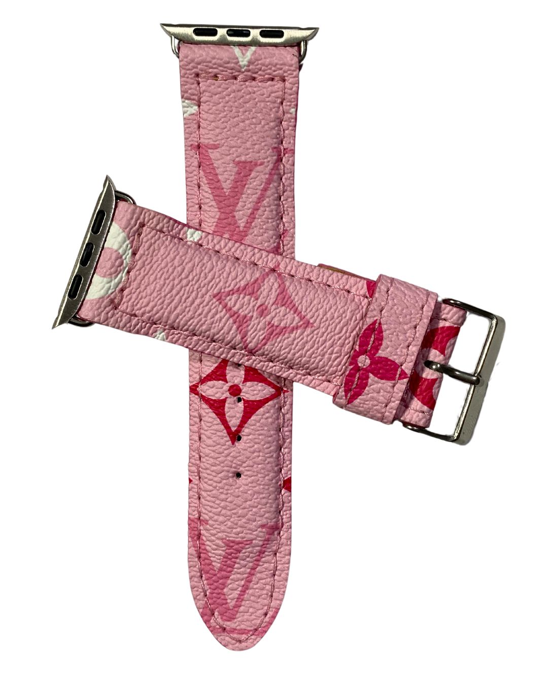 Louis Vuitton Apple Watch Band Pink Upcycled