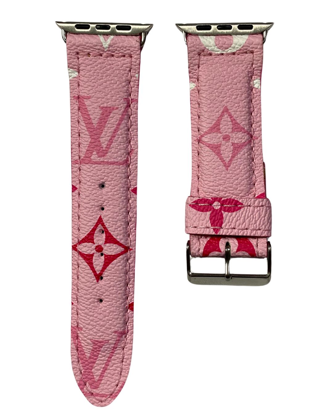Louis Vuitton Apple Watch Band Pink Upcycled