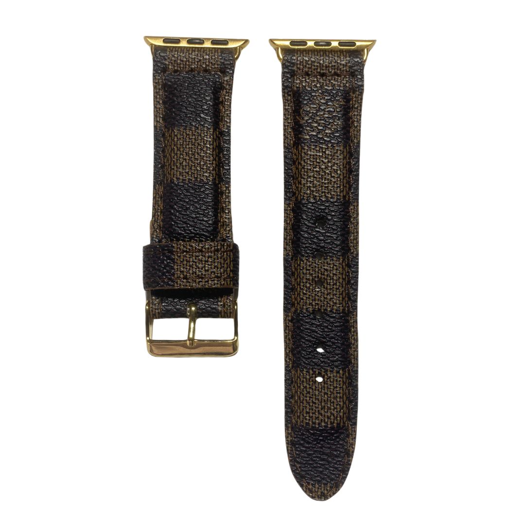 Louis Vuitton  Apple Watch Band Damier Brown Upcycled