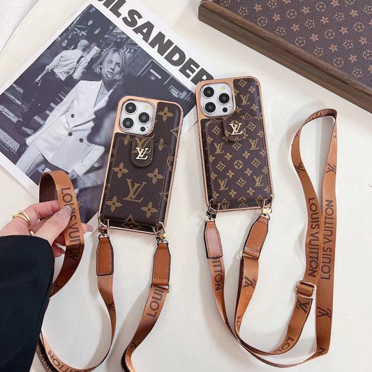Luxury Crossbody Phone Case Card Holder iPhone