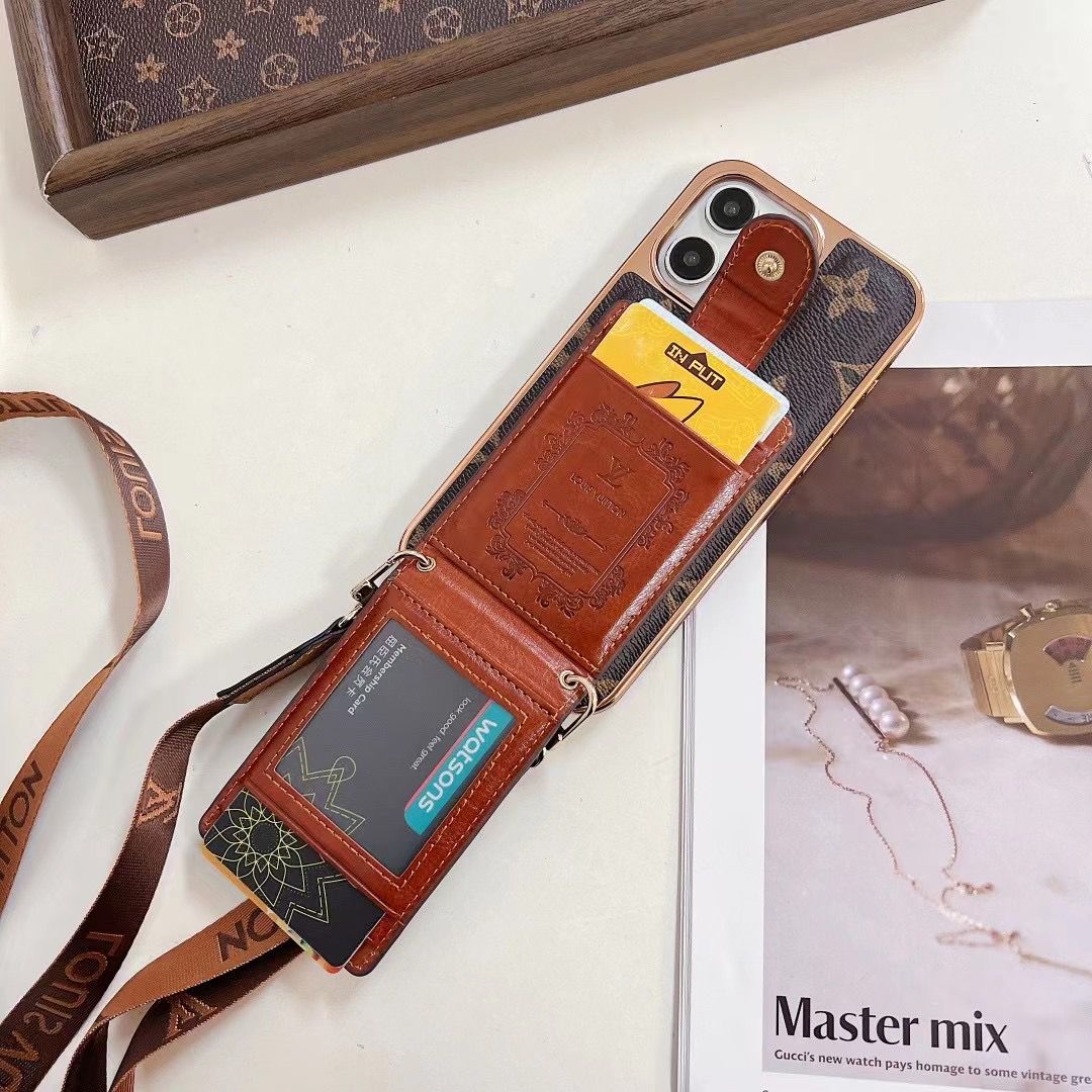 Luxury Crossbody Phone Case Card Holder iPhone