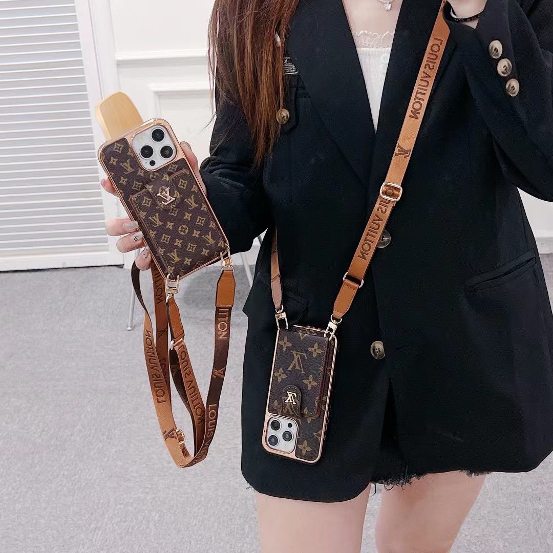 Luxury Crossbody Phone Case Card Holder iPhone