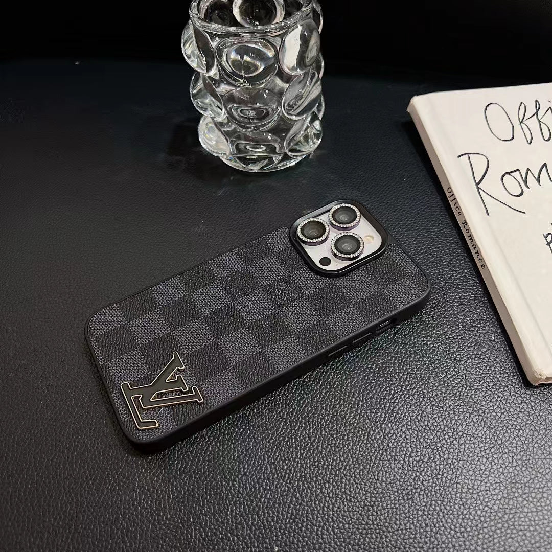 LV Monogram Luxury iPhone Case 12 13 14 15 16 Pro Max