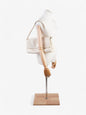 Chanel 2 55 Cream Lambskin Leather