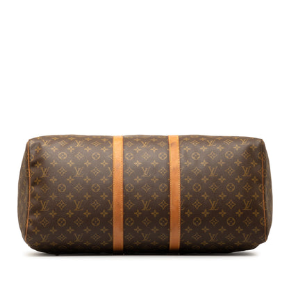 Brown Louis Vuitton Monogram Keepall 50 Travel Bag