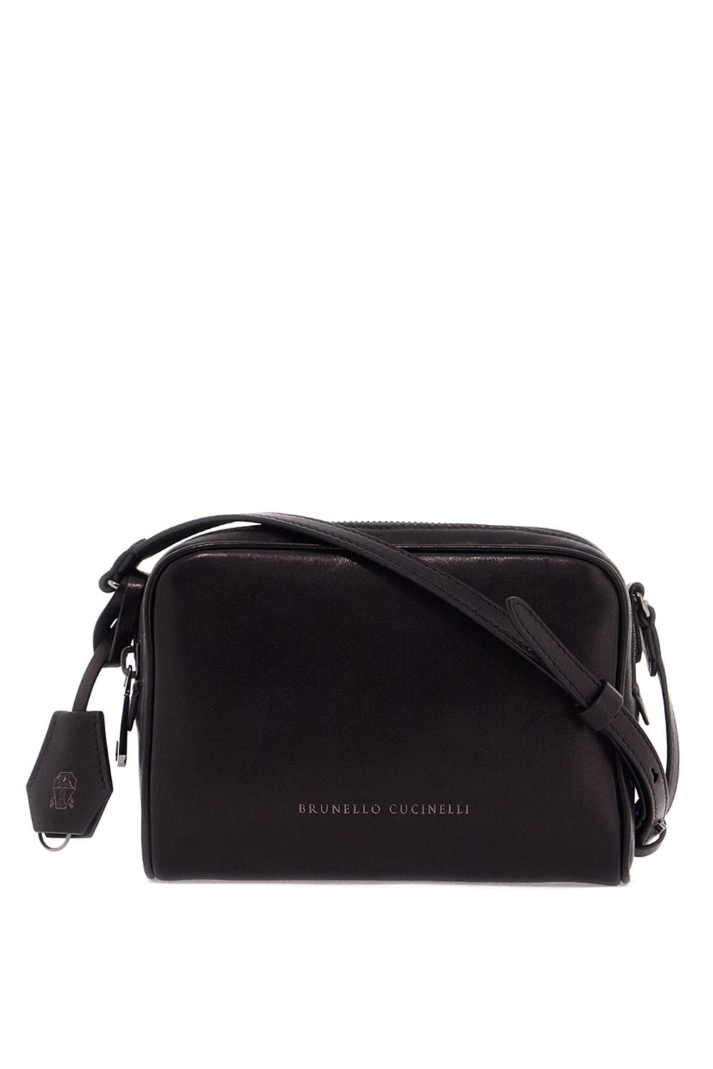 MINI LEATHER BOSTON CROSSBODY BAG WITH SHOULDER STRAP