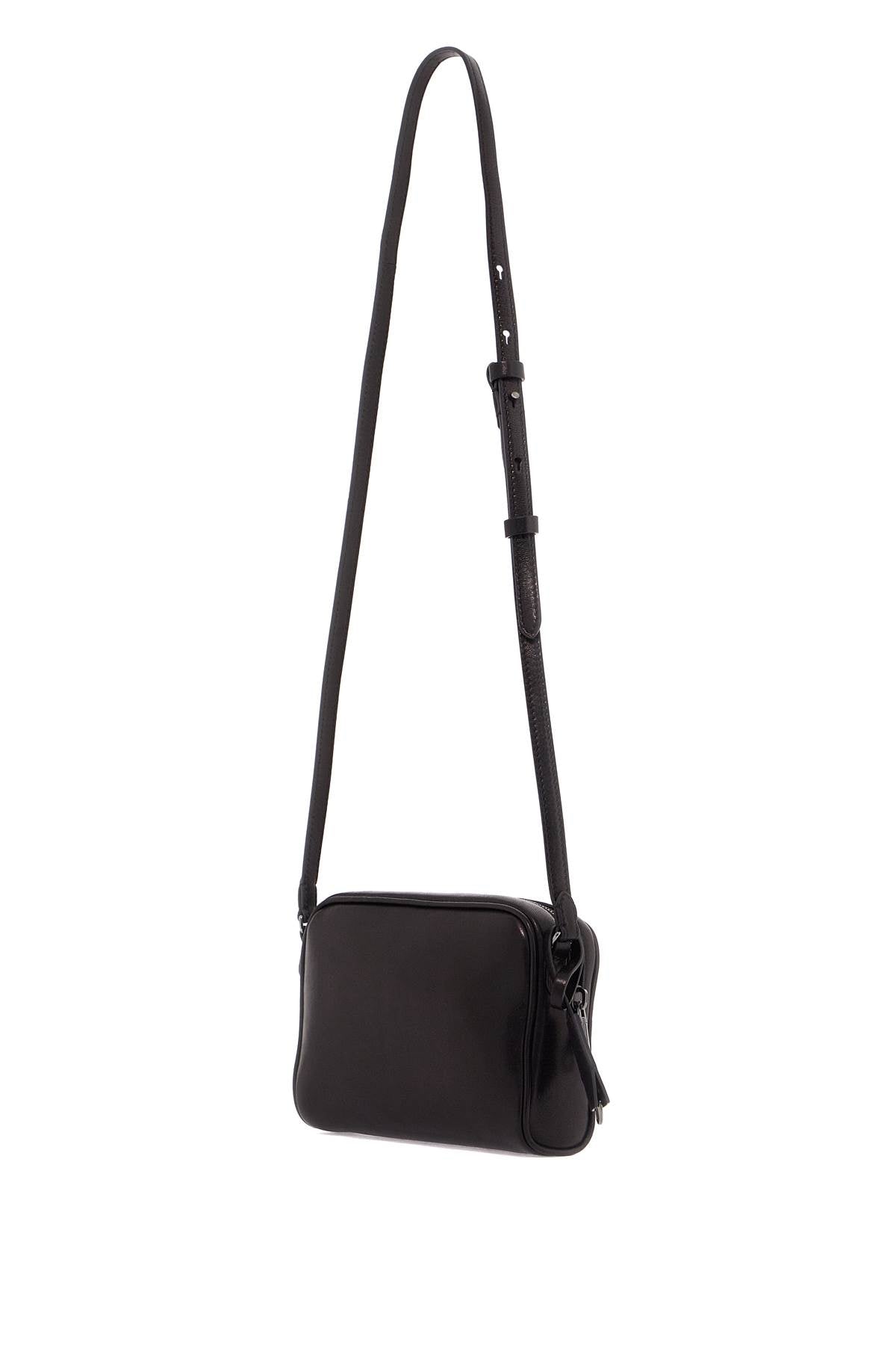 MINI LEATHER BOSTON CROSSBODY BAG WITH SHOULDER STRAP