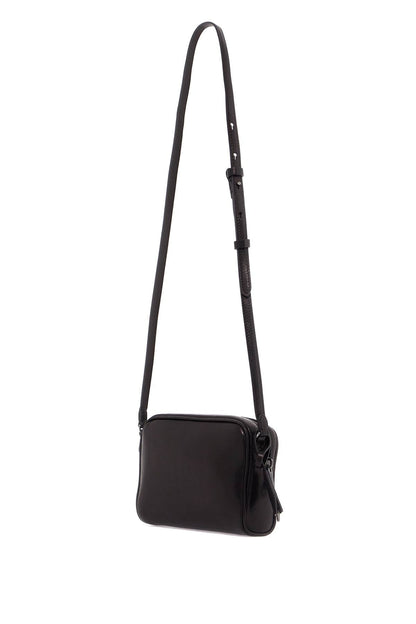 MINI LEATHER BOSTON CROSSBODY BAG WITH SHOULDER STRAP