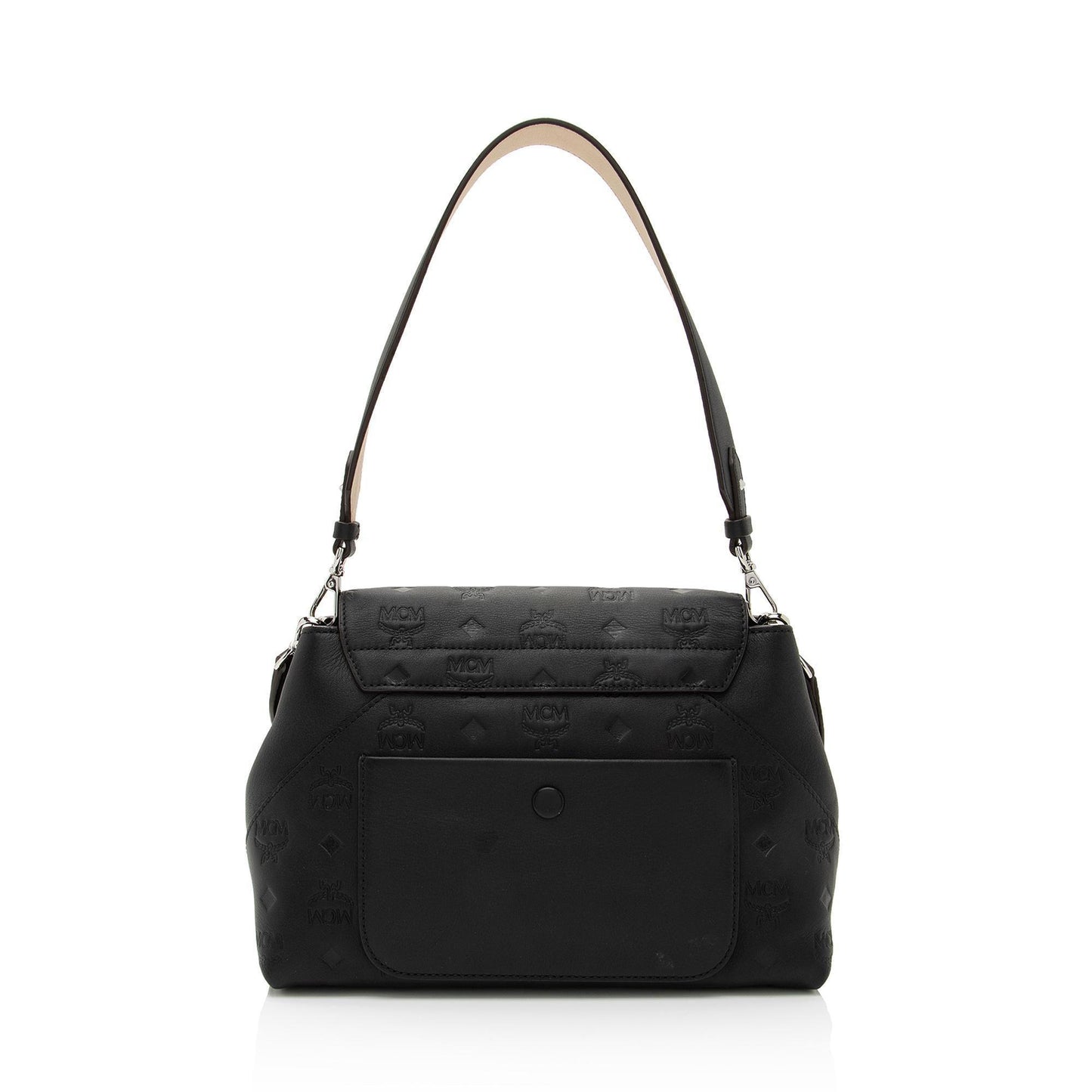 MCM Embossed Leather Essential Two Way Crossbody Bag