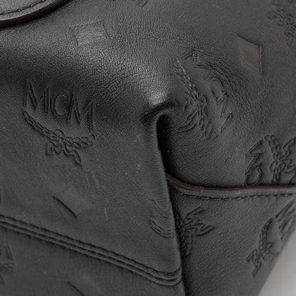 MCM Embossed Leather Essential Two Way Crossbody Bag