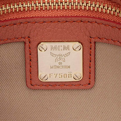 MCM Embossed Leather Millie Medium Crossbody Bag