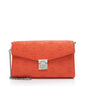 MCM Embossed Leather Millie Medium Crossbody Bag
