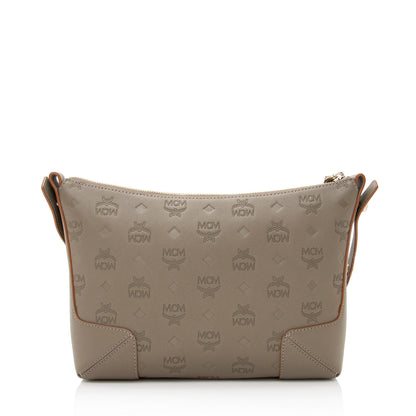MCM Embossed Leather Klara Small Crossbody Bag