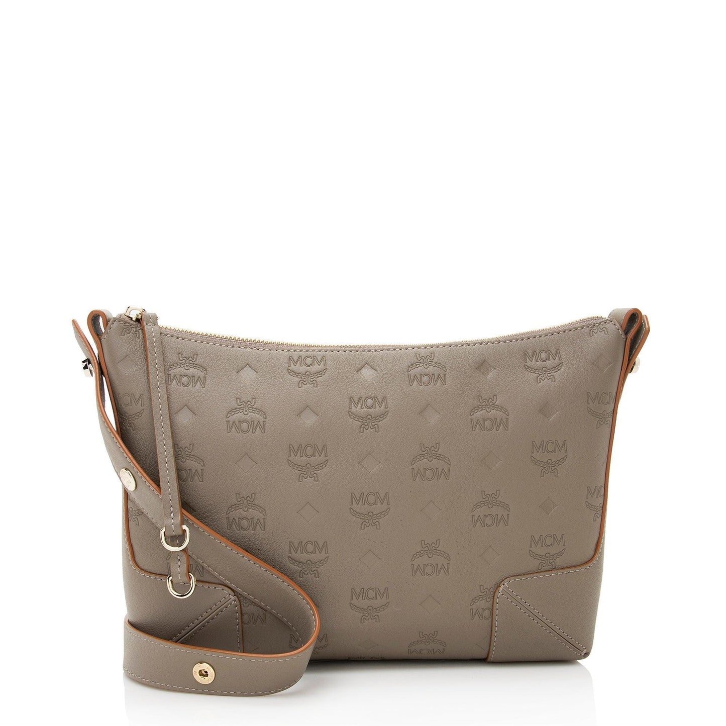 MCM Embossed Leather Klara Small Crossbody Bag