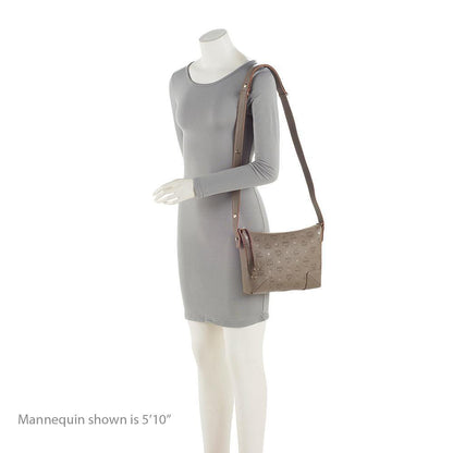 MCM Embossed Leather Klara Small Crossbody Bag