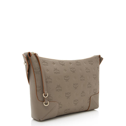 MCM Embossed Leather Klara Small Crossbody Bag