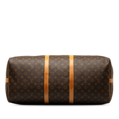 Brown Louis Vuitton Monogram Keepall Bandouliere 60 Travel Bag