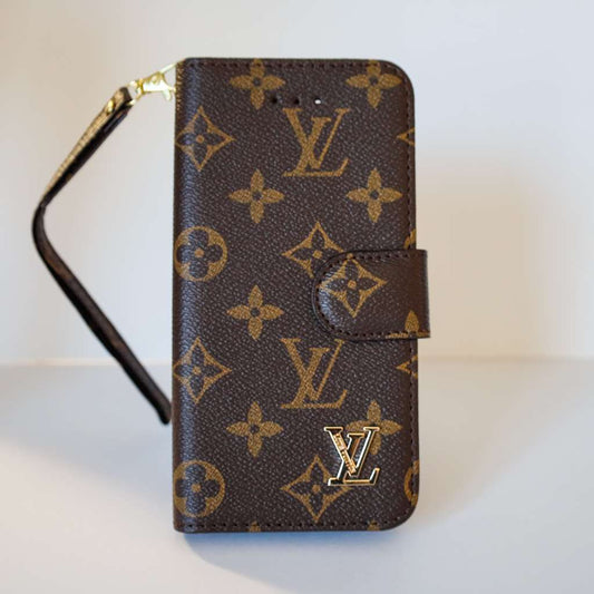 Louis Vuitton iPhone Wallet Case for X16 Pro Max Plus