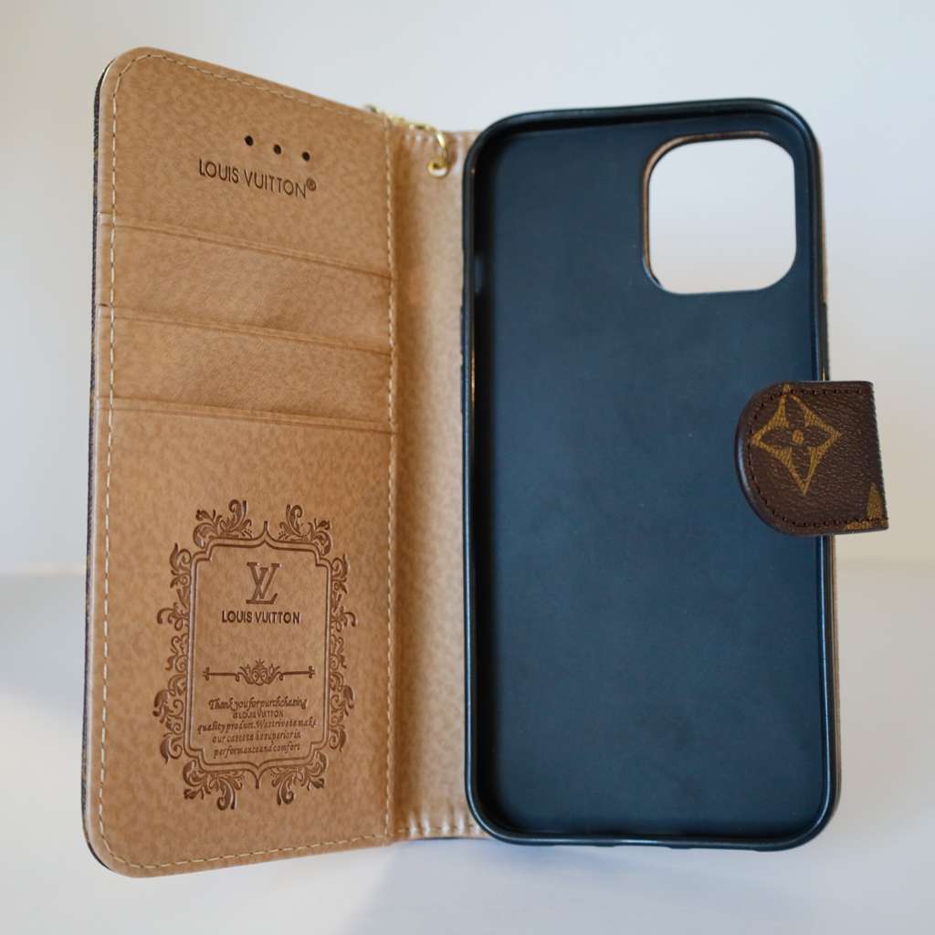 Louis Vuitton iPhone Wallet Case for X16 Pro Max Plus
