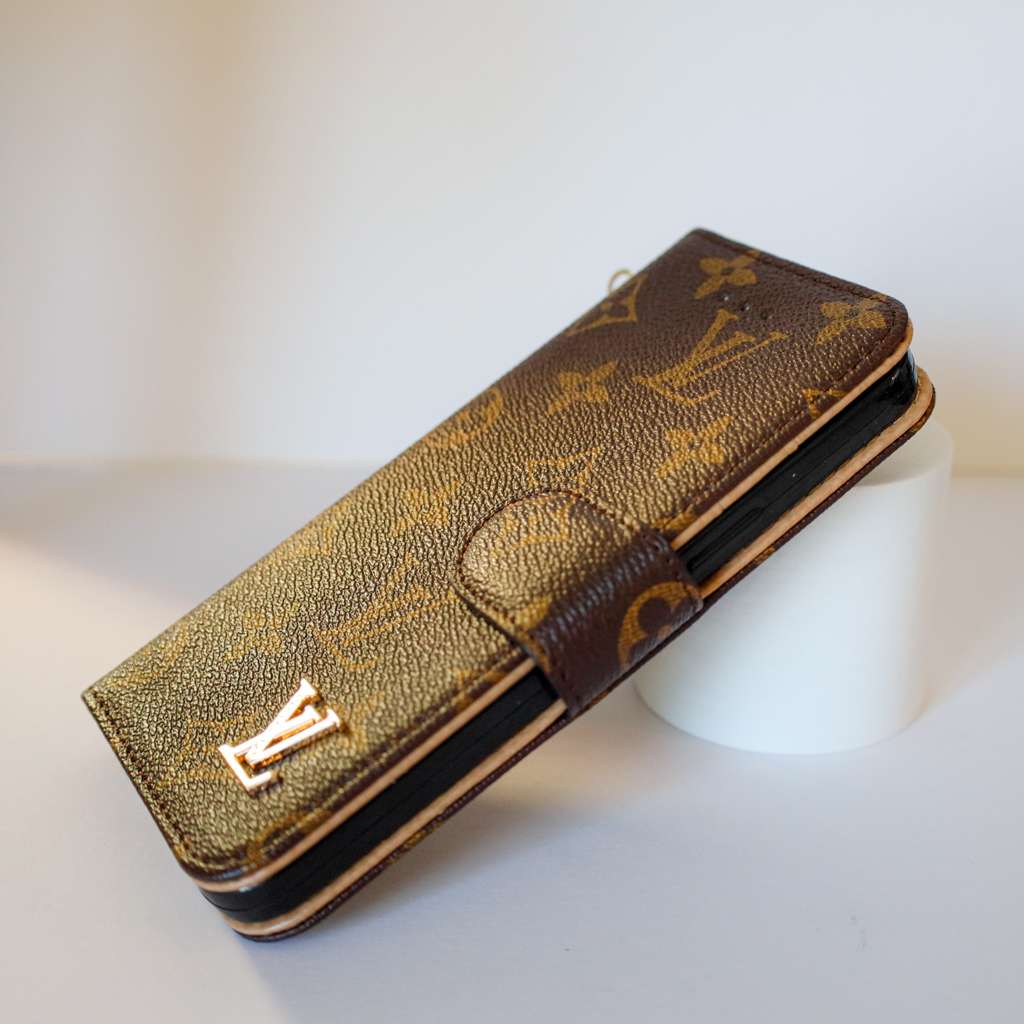 Louis Vuitton iPhone Wallet Case for X16 Pro Max Plus