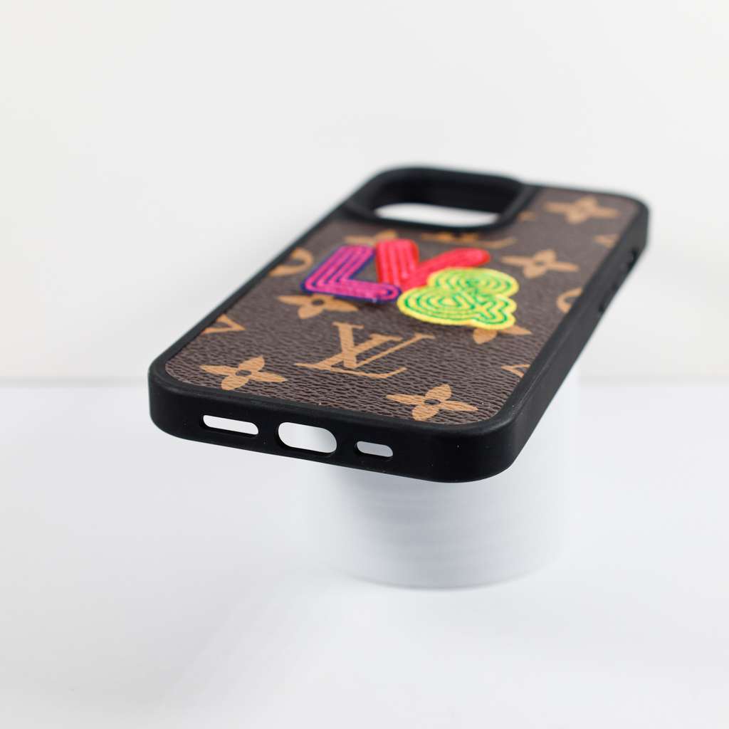 Embroidery Phone Case Fashion Leather For iPhone