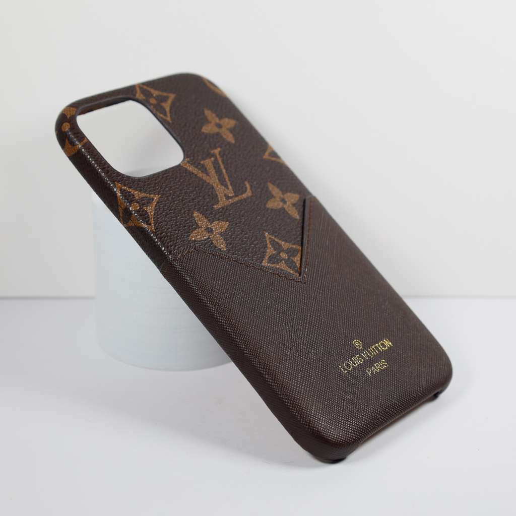 LV Card Holder iPhone Case&nbsp;Brown iPhone X 11 12 13 14 Pro Max