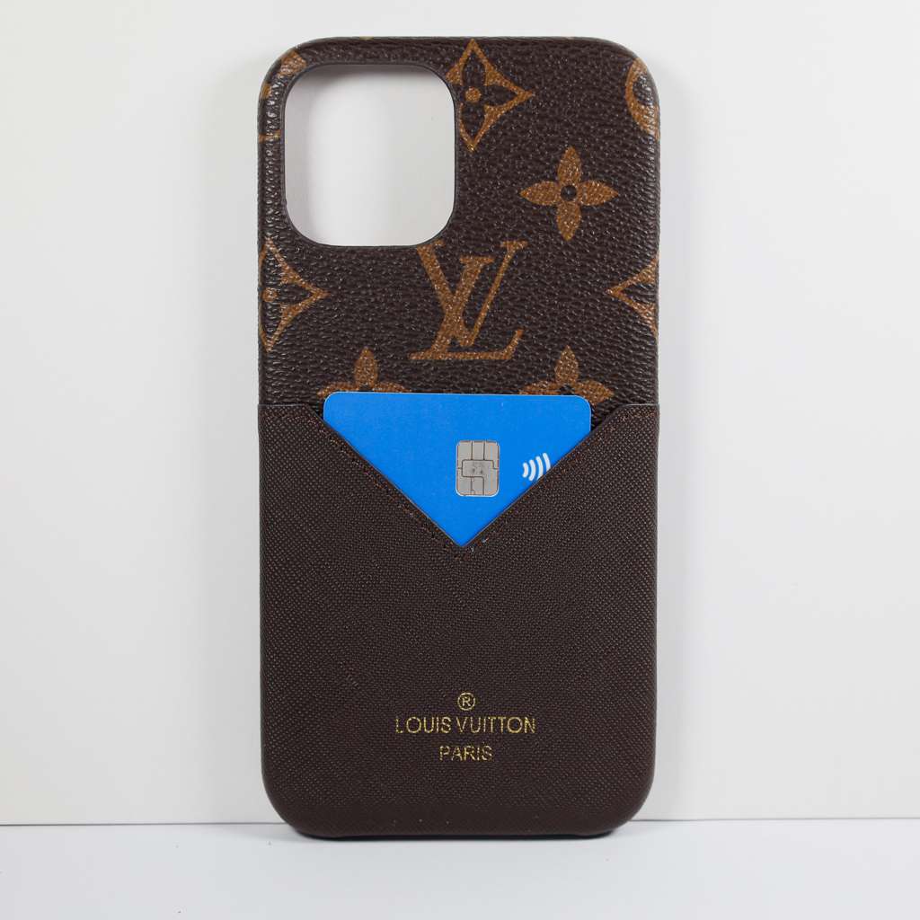 LV Card Holder iPhone Case&nbsp;Brown iPhone X 11 12 13 14 Pro Max