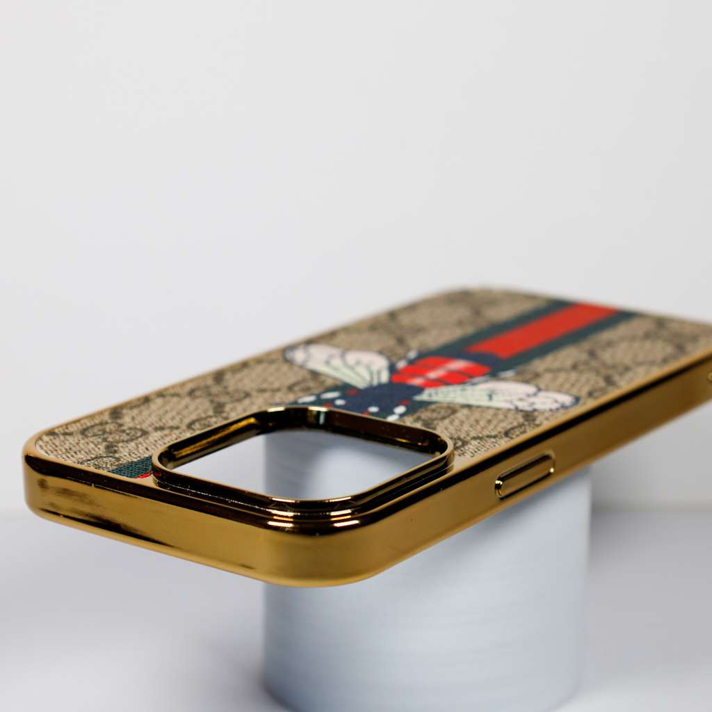 Gucci Case iPhone 1115 Pro Max Plus Electroplate Frame