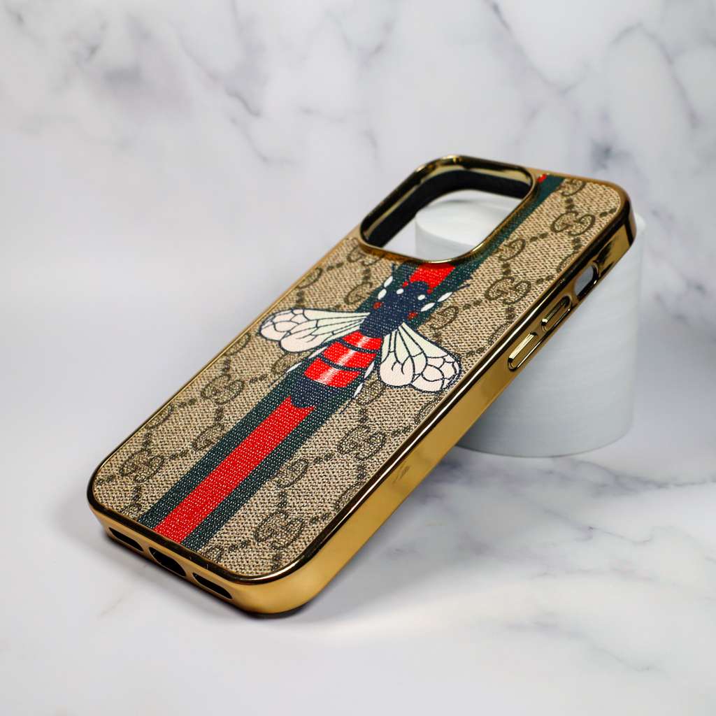 Gucci Case iPhone 1115 Pro Max Plus Electroplate Frame