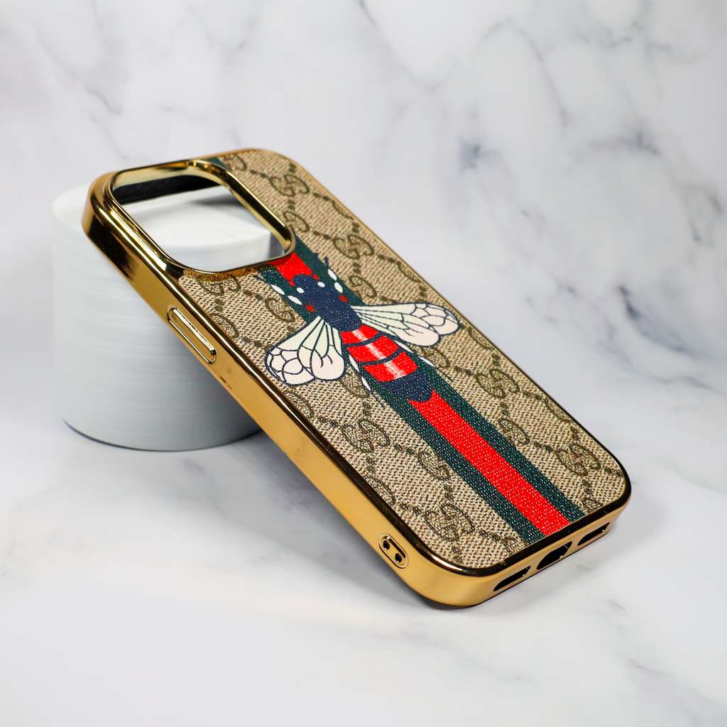 Gucci Case iPhone 1115 Pro Max Plus Electroplate Frame