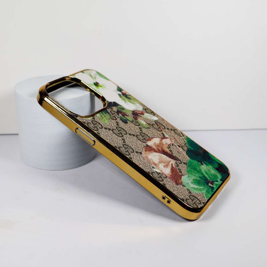 Gucci iPhone 1115 Plus Pro Max Case White Green Bloom