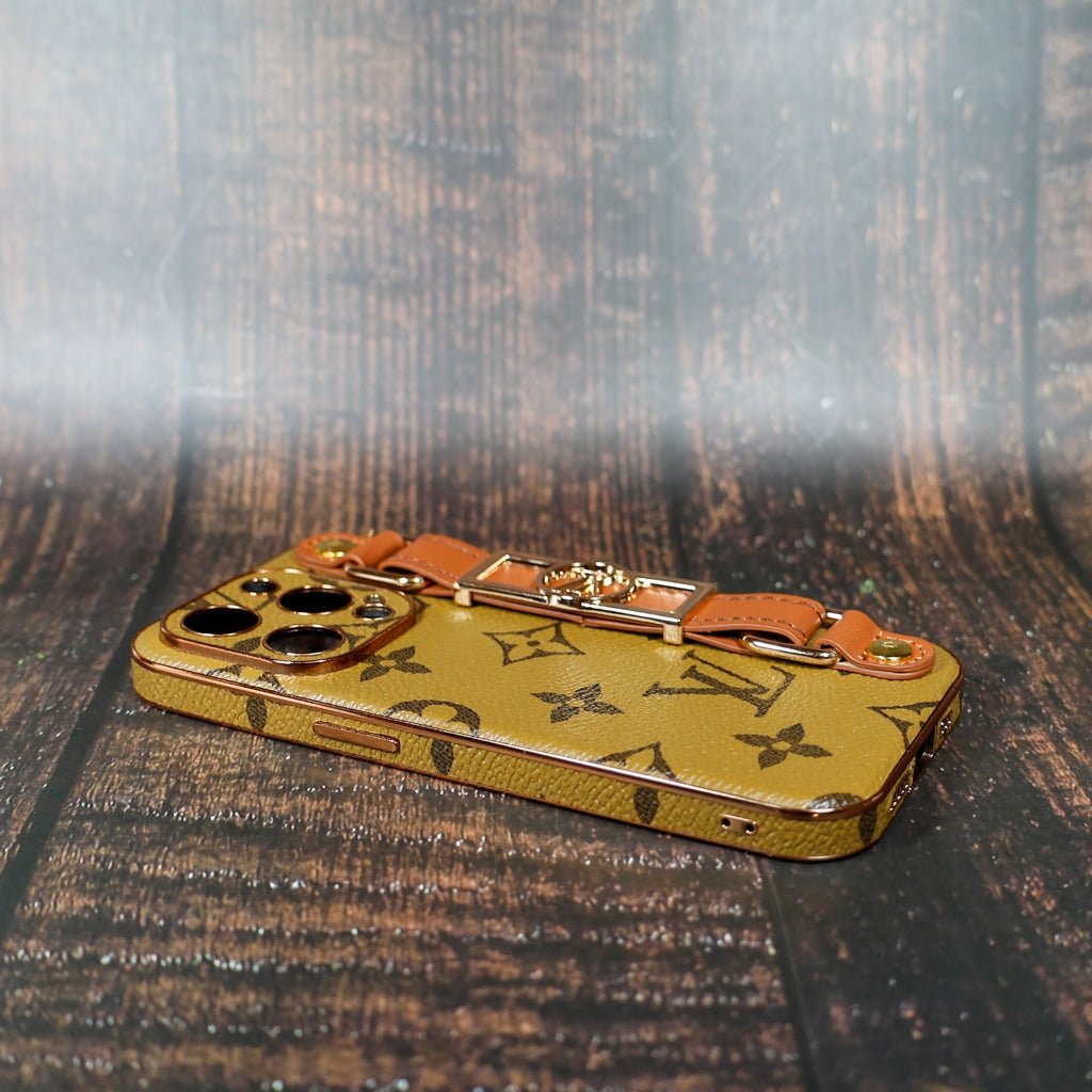 LV iPhone Case with Strap Folding Style