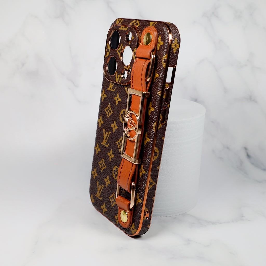 LV Cell Phone Case with Strap Folding Style