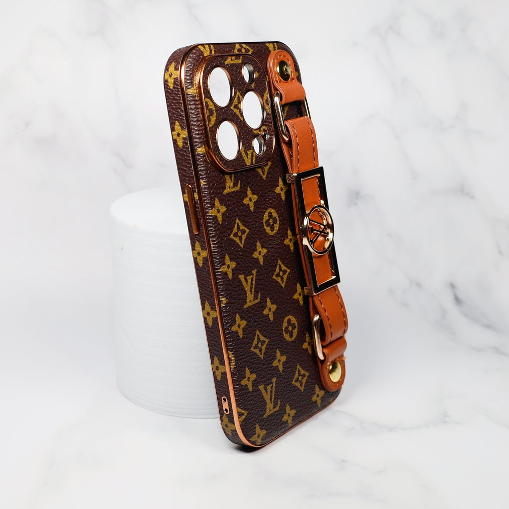 LV Cell Phone Case with Strap Folding Style