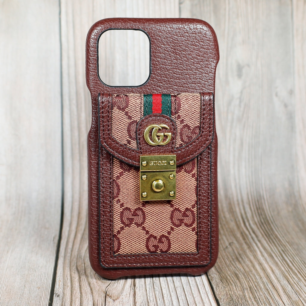 Gucci Design iPhone Case Crossbody Style 1115 Pro Max Plus