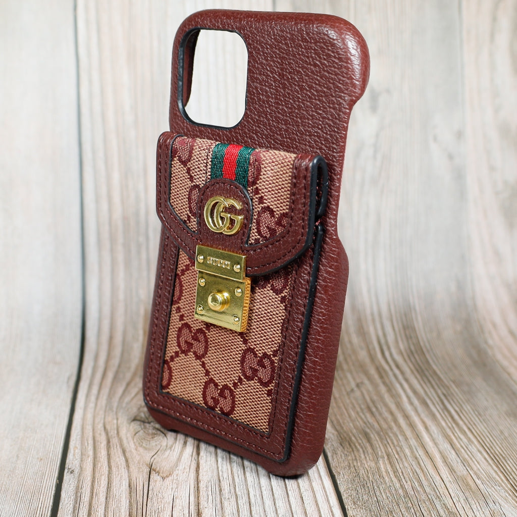 Gucci Design iPhone Case Crossbody Style 1115 Pro Max Plus