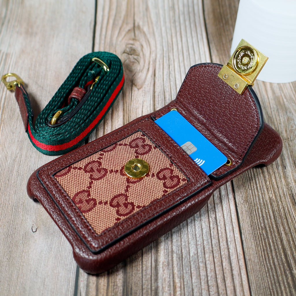 Gucci Design iPhone Case Crossbody Style 1115 Pro Max Plus