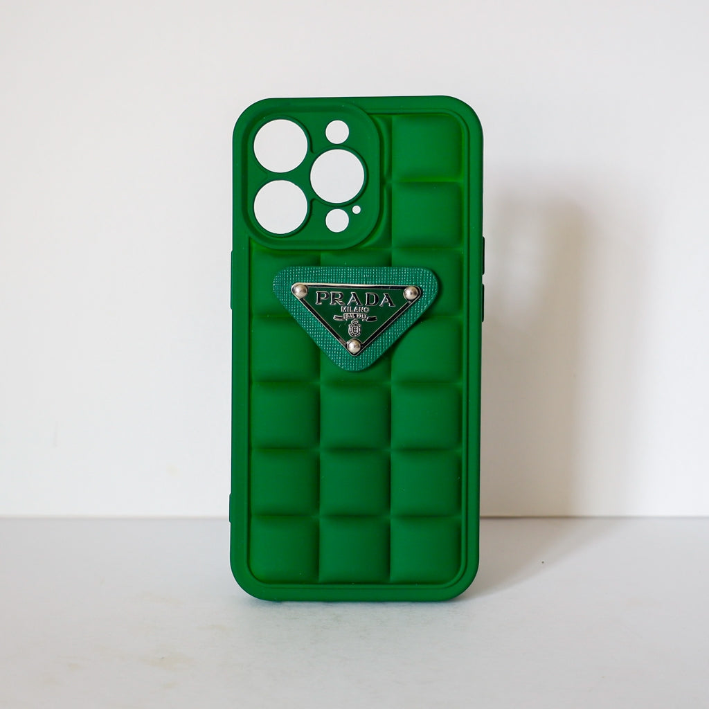 Prada Design iPhone Case 3D Pattern Plaid