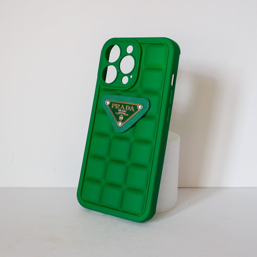 Prada Design iPhone Case 3D Pattern Plaid