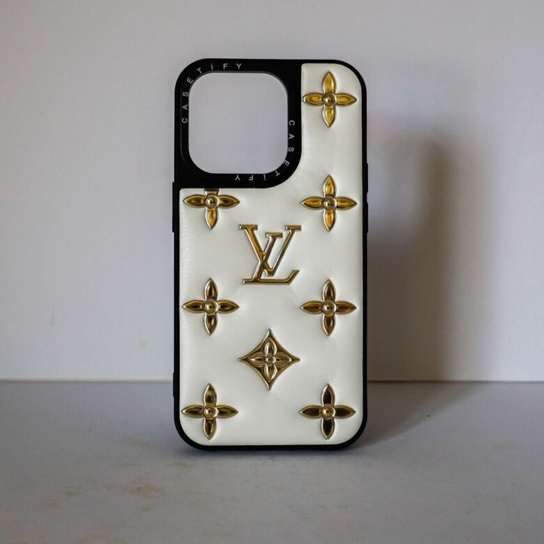 LV Phone Case Stamped Letters Design for 11 12 13 14 Pro Max