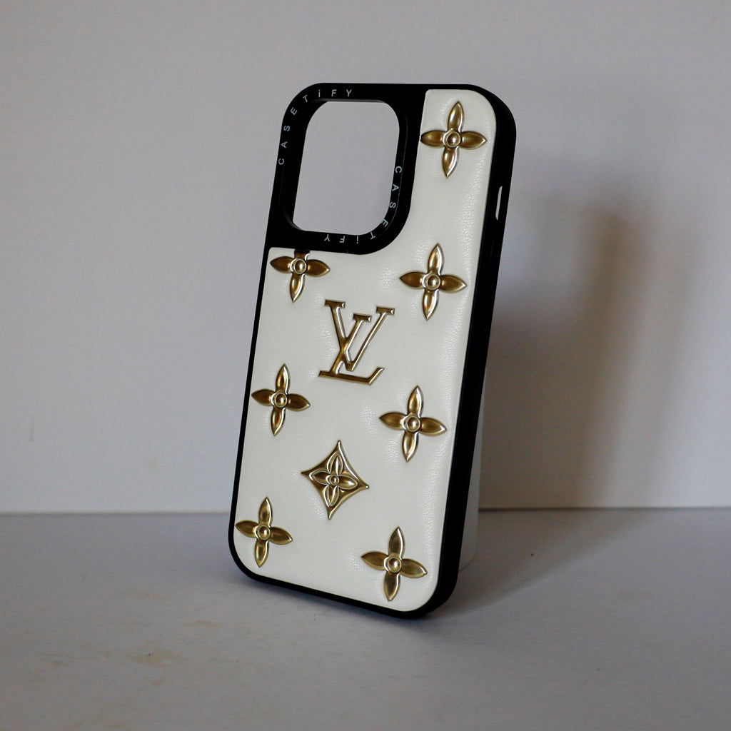 LV Phone Case Stamped Letters Design for 11 12 13 14 Pro Max