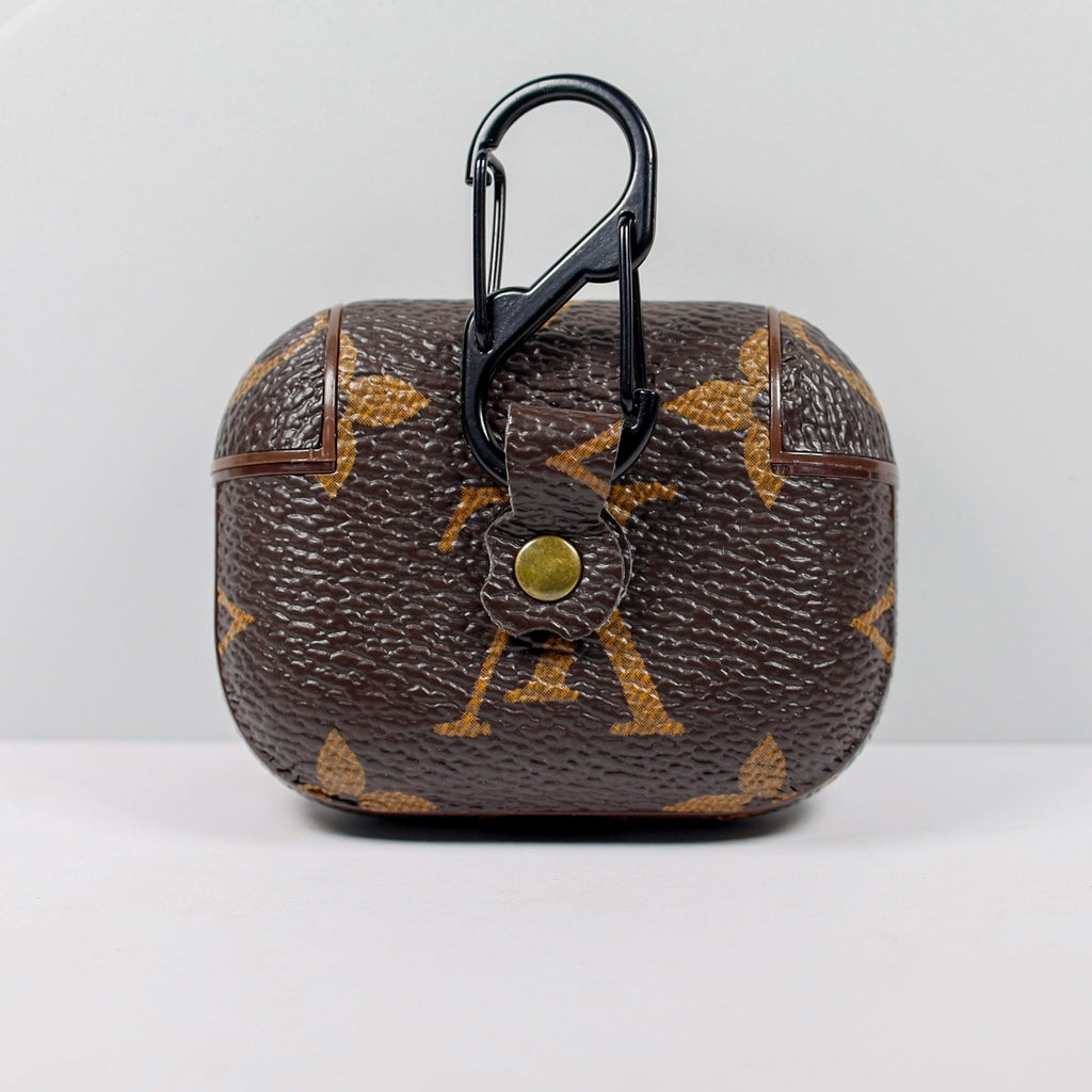 Designer AirPod 23Pro Case Brown LV Monogram