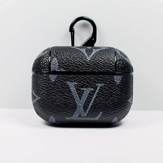 Designer AirPods 23Pro Cases Black LV Monogram
