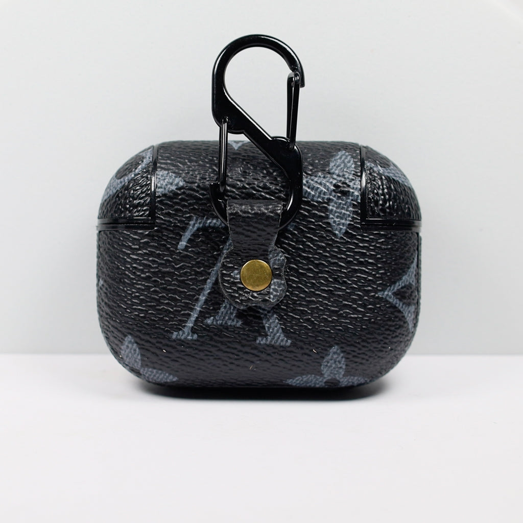 Designer AirPods 23Pro Cases Black LV Monogram