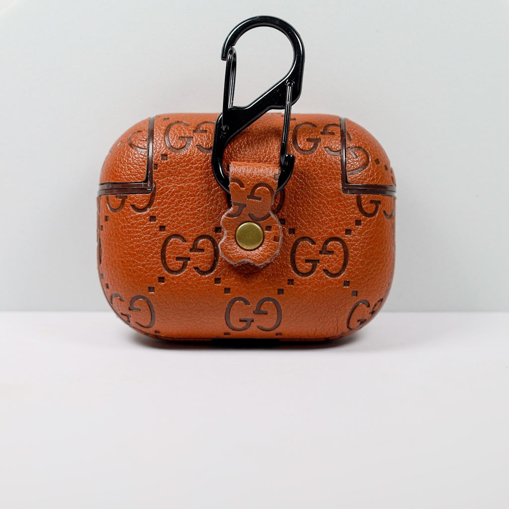 Designer AirPods 23Pro Case GG Brown
