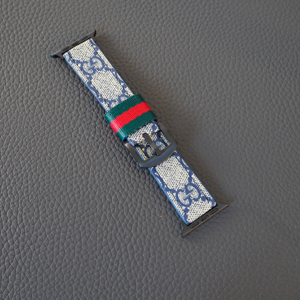 Designer Leather Apple Watch Band